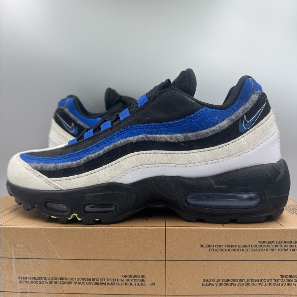 Nike Air Max 95 SE Game Royal Blue Black White Sail BRAND NEW Size 6.5